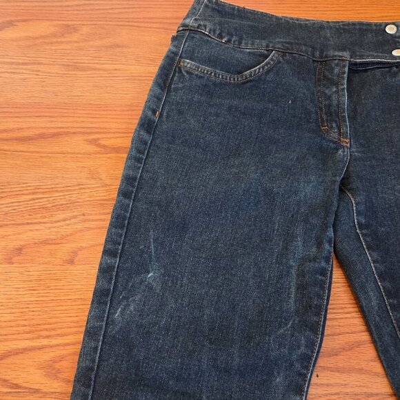 Dolce & Gabbana Womens 28 Jeans 4 Button Snap Zip Fly Acid Wash Flared Inseam 29 - Picture 5 of 15
